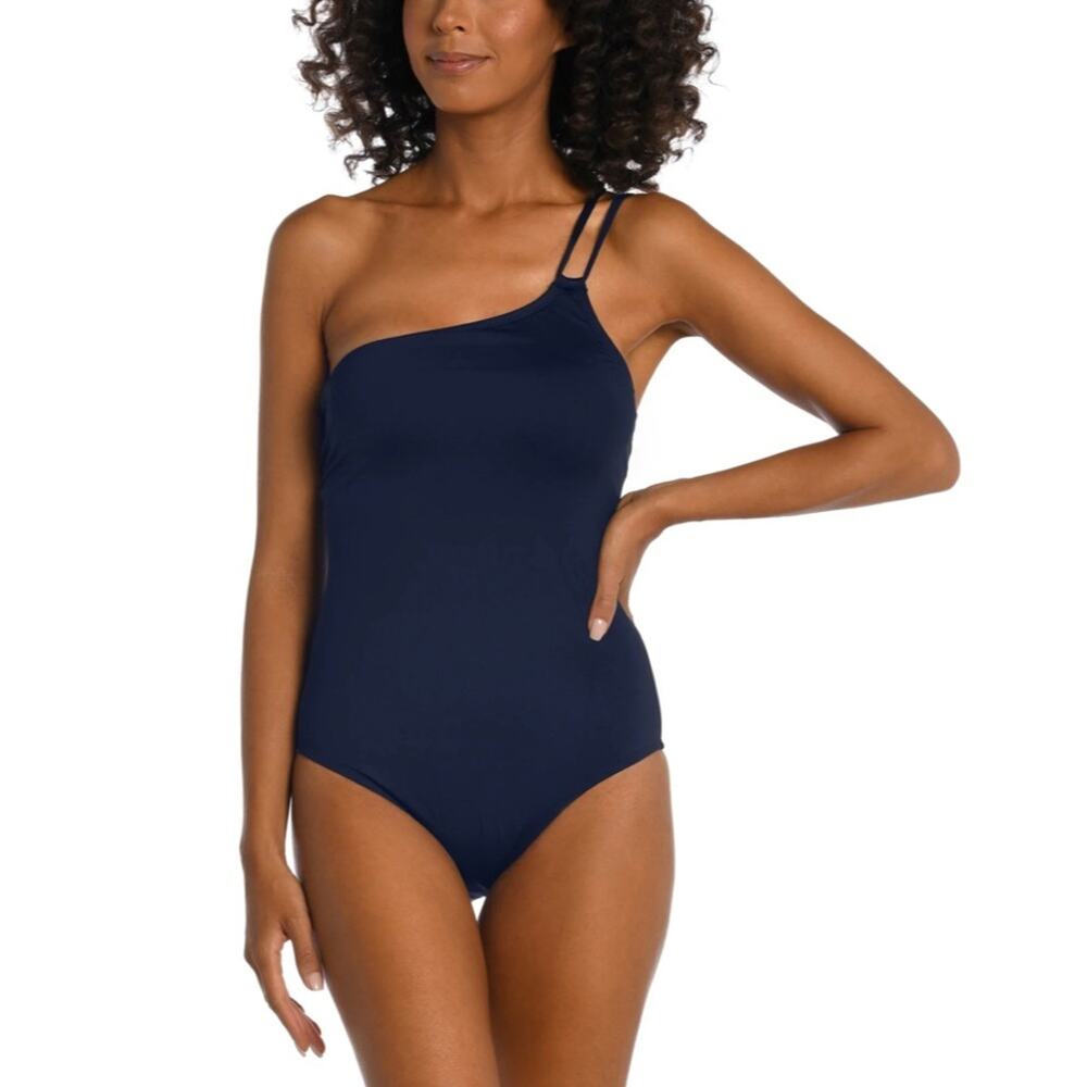 LA BLANCA Women's Island Goddess One Shoulder One Piece Swimsuit